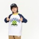 长袖 2026春夏新款 男童中大童撞色印花长袖 童装 T恤拼色宽松潮T恤衫