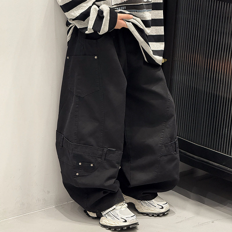 宝多童装男童工装裤春秋款2025新款秋季儿童秋装100-180休闲裤子