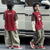 26春季 新款 西海岸风假三件宽松童T恤