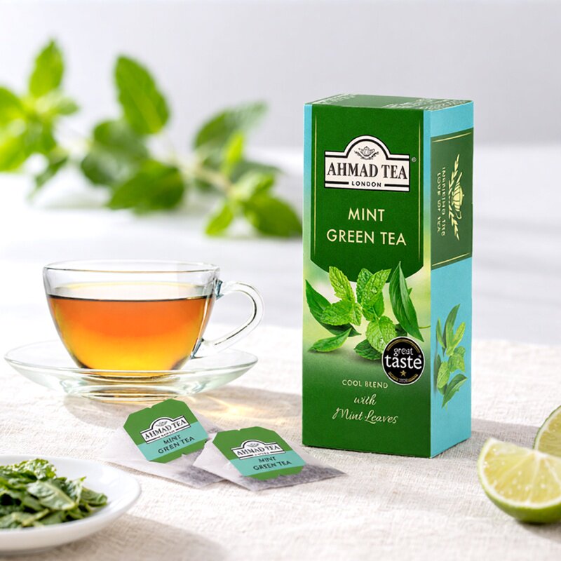 AHMADTEA亚曼摩洛哥薄荷绿茶进口袋泡茶包夏季冷泡
