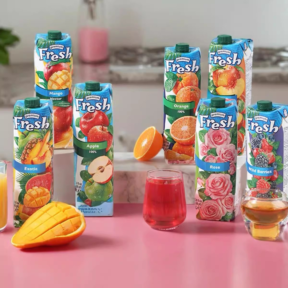 包邮保加利亚鲜芬玫瑰酸樱桃桃汁