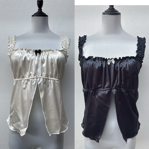 小众法式蝴蝶结吊带背心