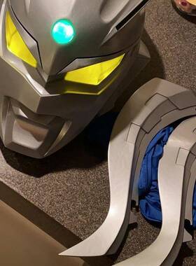 赛罗头套迪迦头盔胸灯发光剑儿童面具成人cos表演道具服装男女童