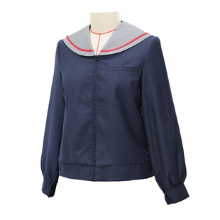 酒诗 flcl麻弥美COS水手服札幌襟长袖秋冬绀色长款上衣