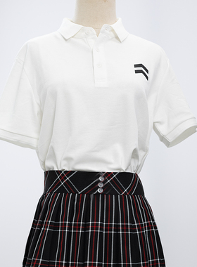 酒诗 女神异闻录P5雨宫莲芳泽霞polo衫格子裙cos校服