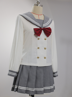 酒诗 Aqours 全员 JK制服 LoveLive! cosplay服装灰色长袖裙子