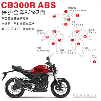 摩托车改装贴膜本田全车