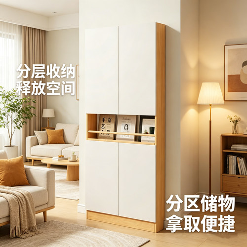 超薄带柜门书柜，后悔没早买