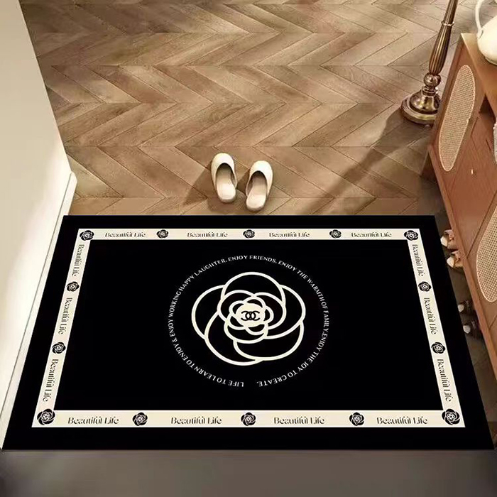 浴室软硅藻泥潮牌小香风家用厕所门口地垫速干卫生间防滑吸水脚垫