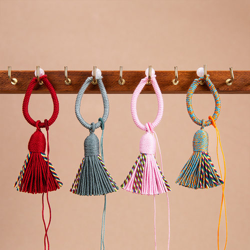 藏式钥匙扣流苏穗子手工饰品配件