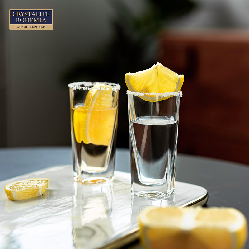 捷克进口水晶玻璃白酒杯简约欧式