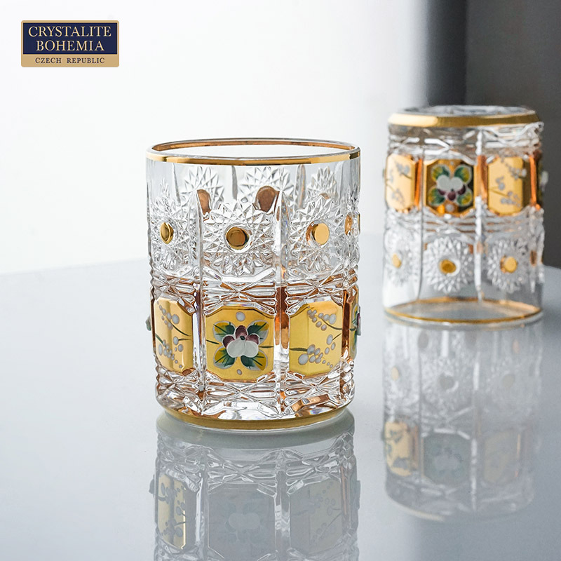CRYSTALITEBOHEMIA描金酒杯
