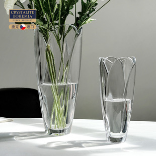 轻奢透明 简约摆件 欧式 BOHEMIA水晶玻璃花瓶 捷克进口CRYSTALITE