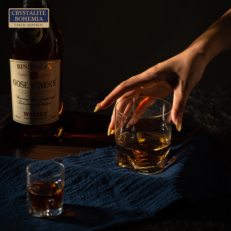 捷克进口水晶玻璃轻薄威士忌杯