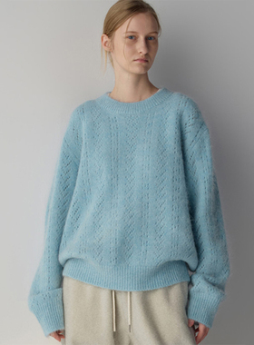 facade pattern羊驼毛毛衣女秋冬新款韩系小众设计百搭慵懒针织衫