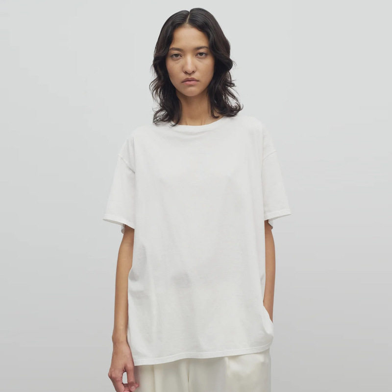 风短袖T恤女宽松极简风纯色上衣