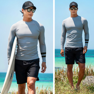 防晒速干潜水服男分体长袖浮潜水母衣保暖游泳衣大码冲浪服健身衣