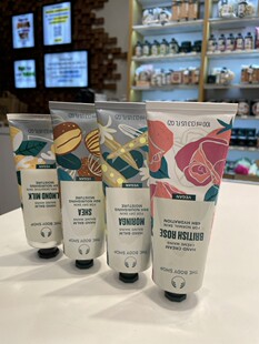 英国THE BODY SHOP保湿护手霜100ML草莓 辣木花乳乳木果 英伦玫瑰