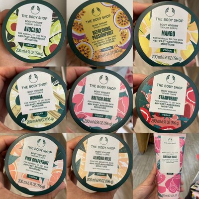 英国THE BODY SHOP滋润辣木花酸奶优格乳酪身体霜保湿身体乳200ML