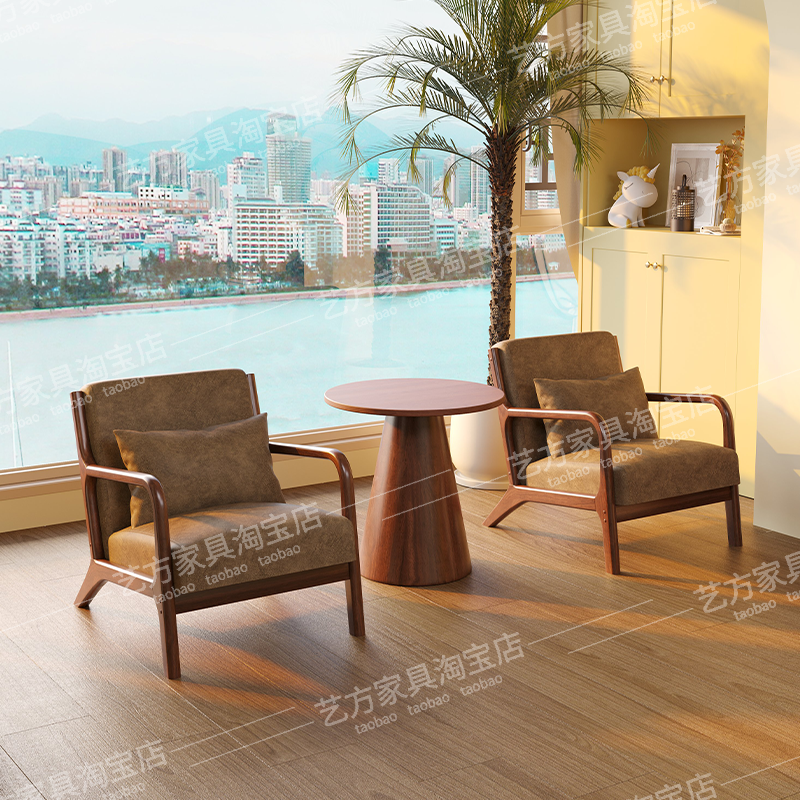 单人沙发椅舒适单人沙发椅客厅单人椅轻奢高级感阳台休闲椅小户型