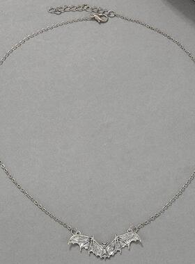 黑色蝙蝠项链Punk Black bat Necklace Halloween Women Jewelry
