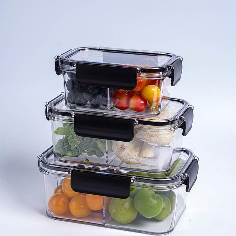 plastic food fruit storage box container lunch fridge big
