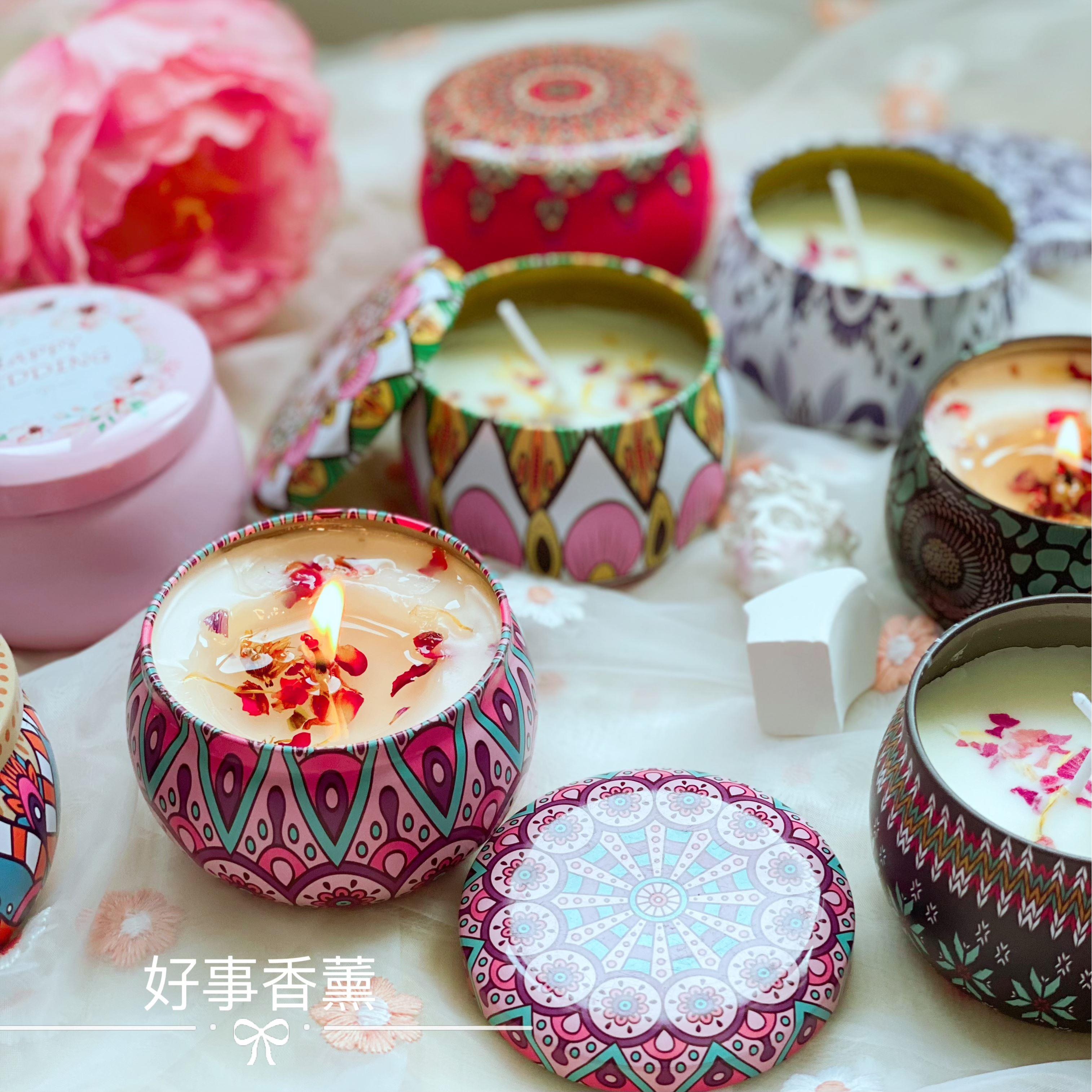 non-smoking, scented glass candles candle smokeless 香薰蜡烛
