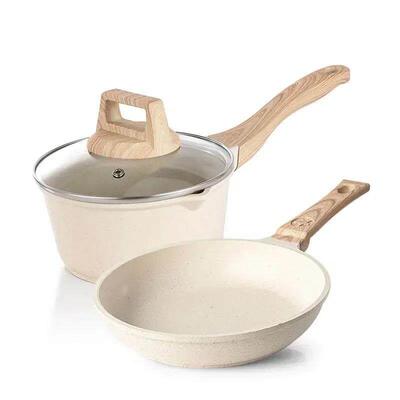 Non-Stick Frying Pan Maifan Stone Kitchen Soup Pot Milk Pan