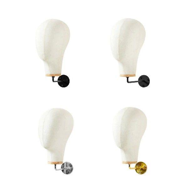 Mannequin Head Model Wall Mounted Sturdy Hat Wig Display