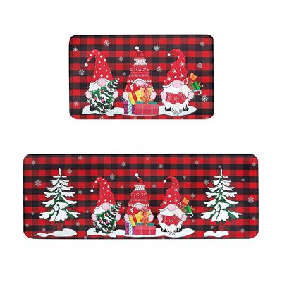 2025 Christmas floor mat set kitchen mat圣诞节地垫套装厨房垫