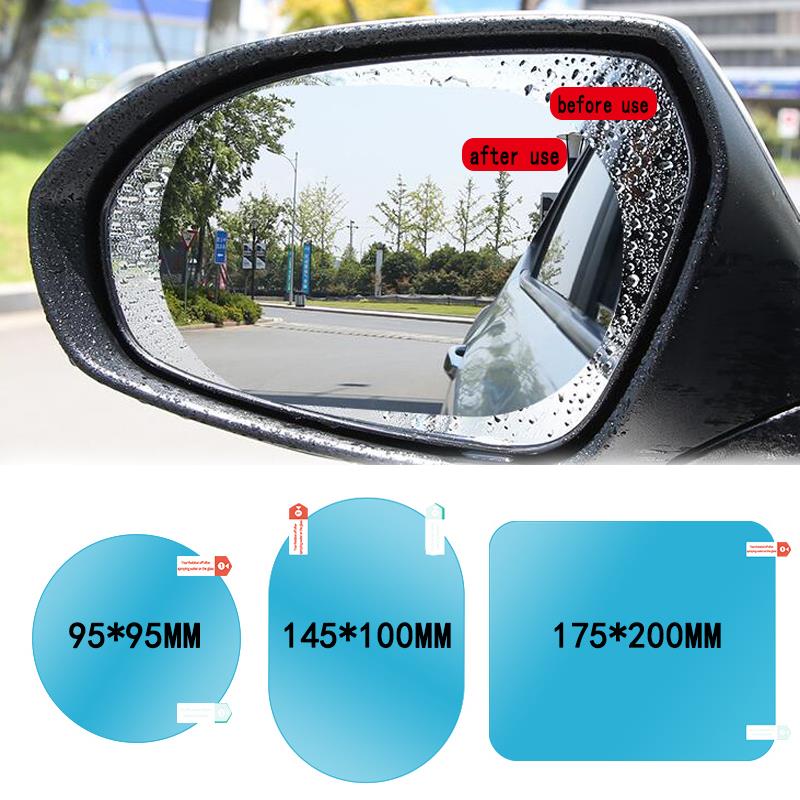 2Pcs/Set Rainproof Car Accessories Car Mirror Window Clear F