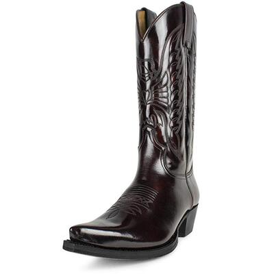 男女西部牛仔皮靴 Women Trumble Biker Boots Men Cowboy Boots
