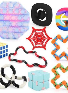 Anti Stress Fidget Toys Finger Figet Spiner Popit Pop It1