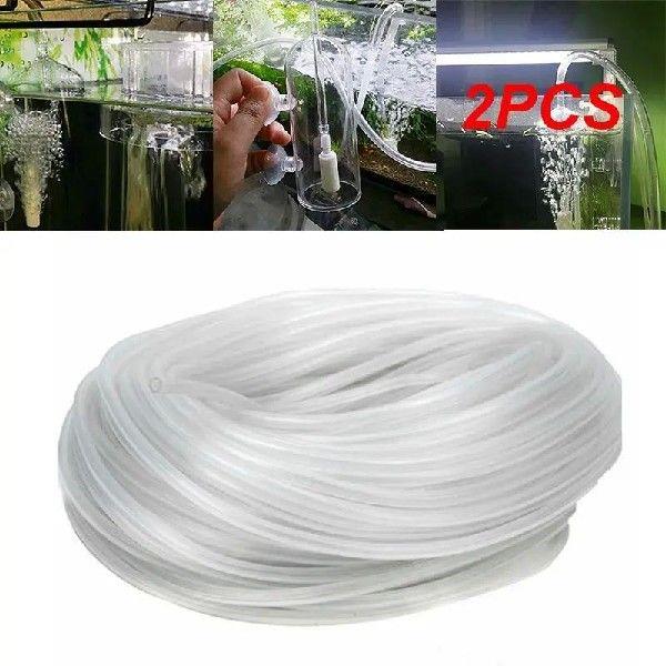 2PCS Oxygen Pump Hose Light And Soft Transparent Aquarium