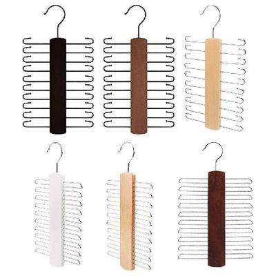 Wooden Tie Rack Space Saving Tie Rack Hanger