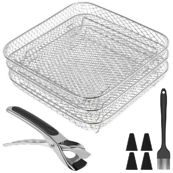 Multi-Layer Air Fryer Rack Dehydrator Stands Stainless