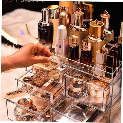 acrylic cosmetic box transparent clear make up organizer