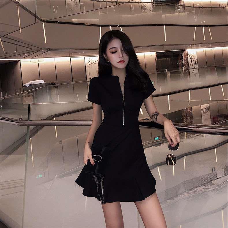 European Station Summer New Korean Style Lazy Fishtail Dress