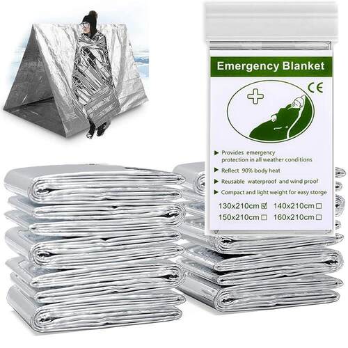 Survival Emergency Mylar Thermal Blanket Foil Space Blanket