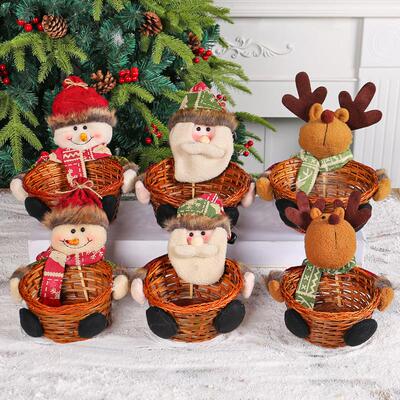 Christmas candy basket doll basket children's gift box