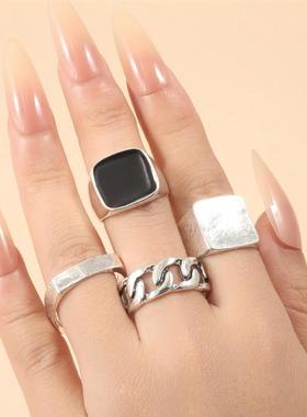 欧美男士个性戒指大气首饰