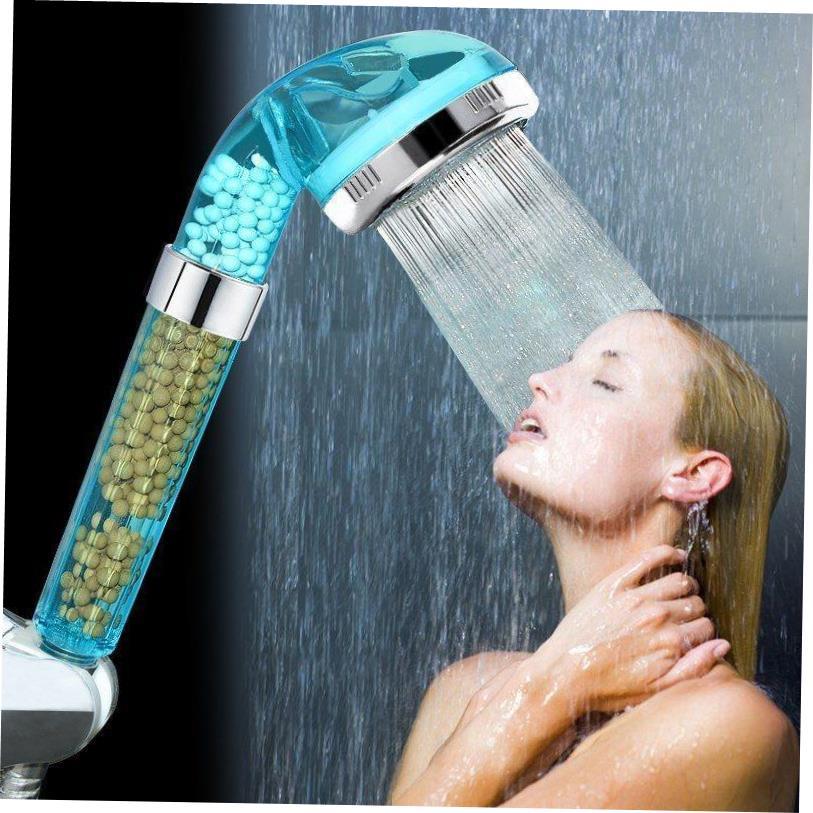 Shower showerhead hand held pressurized shower head wash