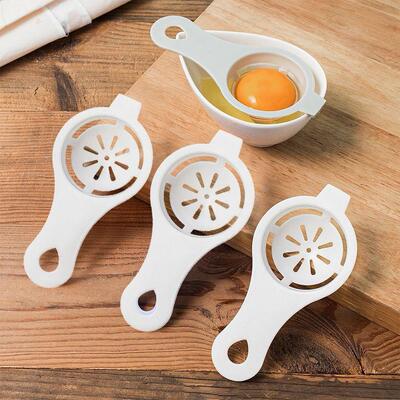 Egg Yolk Separator Egg Divider White Plastic Convenient Hous
