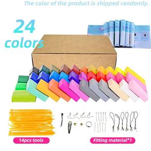 24 Color Polymer Clay, Handmade Diy Colored Clay Art Tool Se
