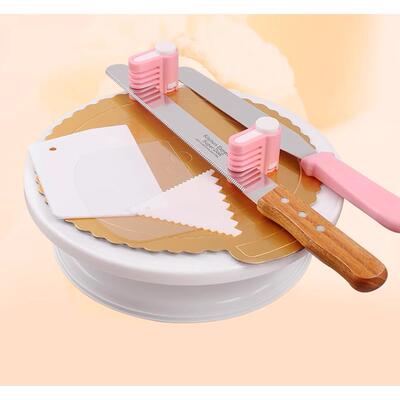 bakeware cake decorating table plastic turntable rotary