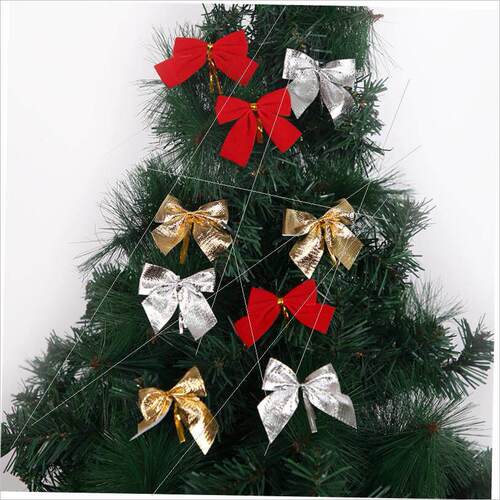 Christmas decorations bows Festive Christmas tree decoration