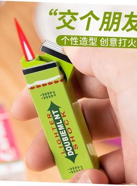Chewing gum windproof lighter creative gift cigarette lighte