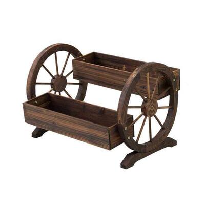 Carbonized anti-corrosion wooden float size float gardening