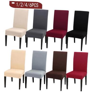Solid Color Chair Cover Spandex Stretch Elastic Chair Covers