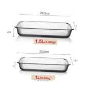 oven tray Pyrex Toughened dish baking fish for family oblong